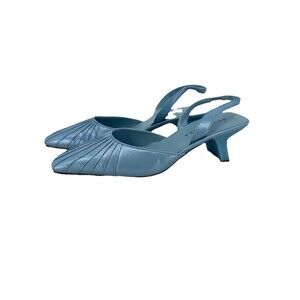 Apostrophe Light Blue Slingback Heels Size 9 Shoes Wedding Easter